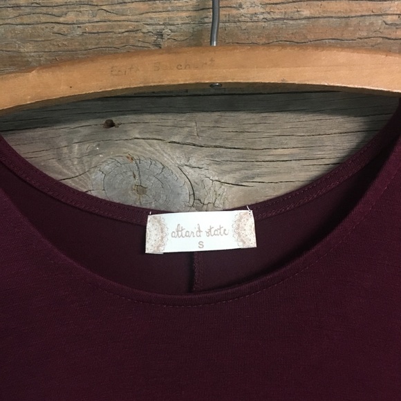 Altar’d State Burgundy Dress - Picture 2 of 3